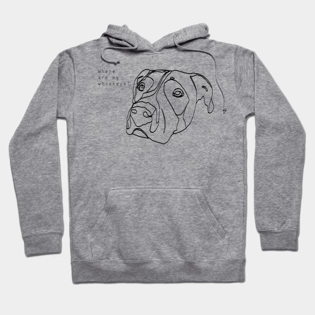 Pitbull dog - where are my whiskeys? Hoodie by Window House